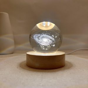 Illuminated Galaxy Crystal Ball Night Light